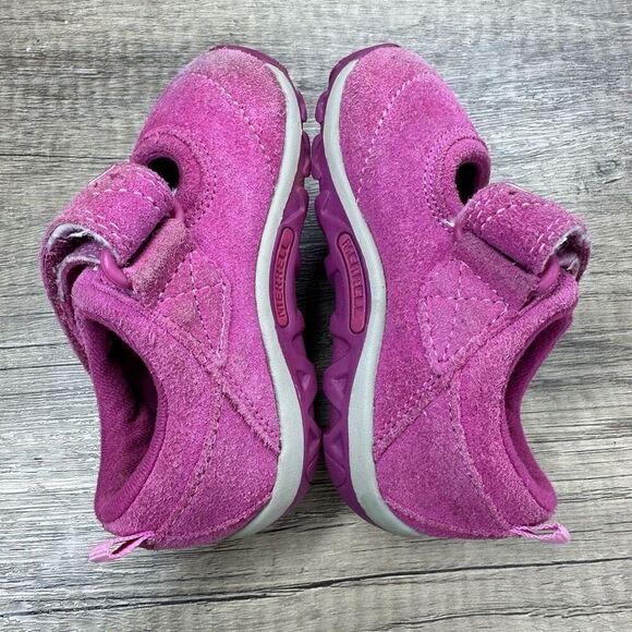 Merrell~Toddler Girl’s~Jungle Moc Burst 2 Pink Flower Shoes~Size 5 - Picture 8 of 10